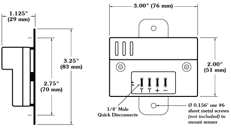 Dimensions for HU-921