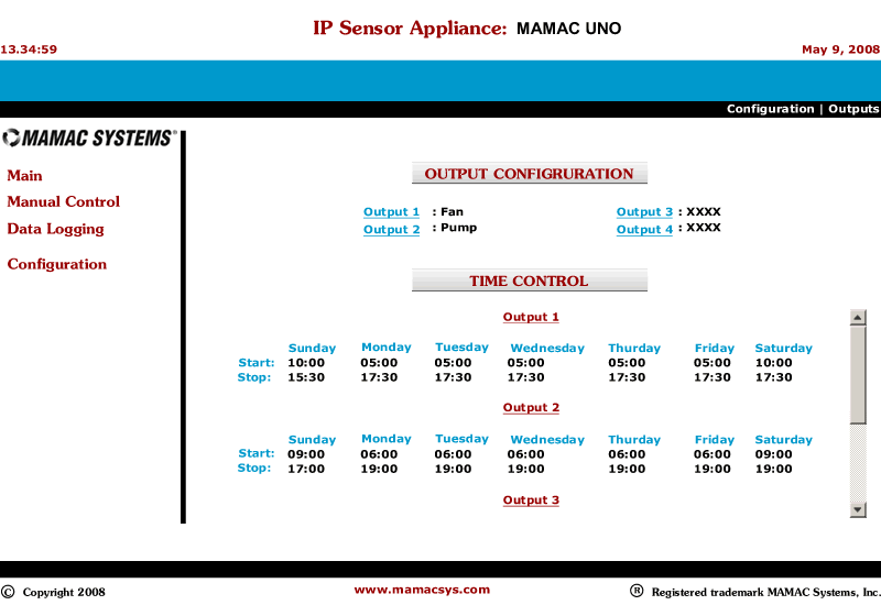 Maverick Output Configuration