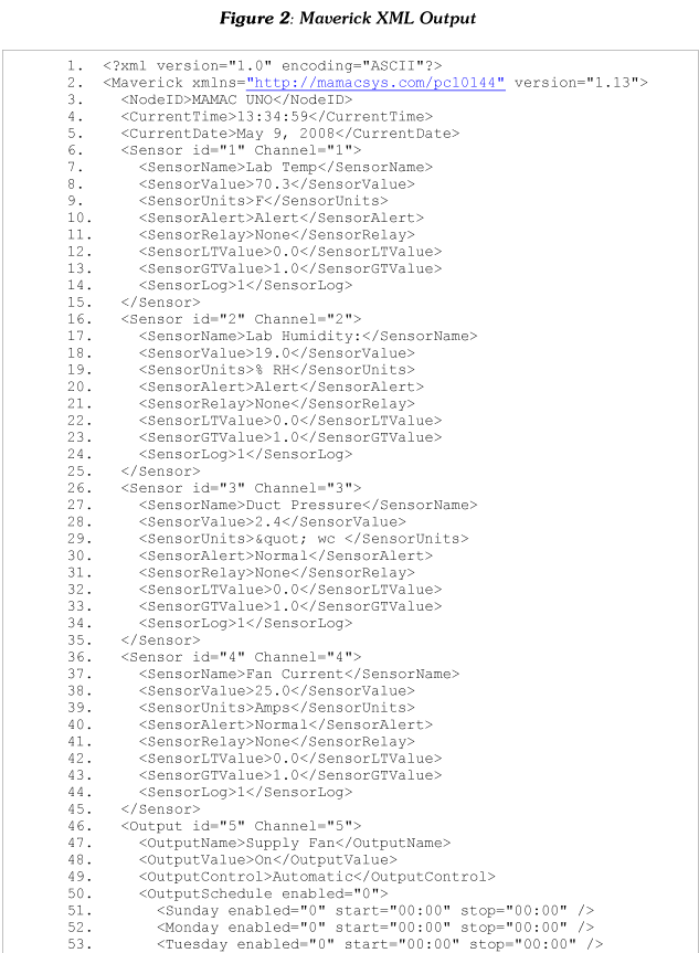 Parsing Maverick XML Data and Remotely Controlling Outputs page 2