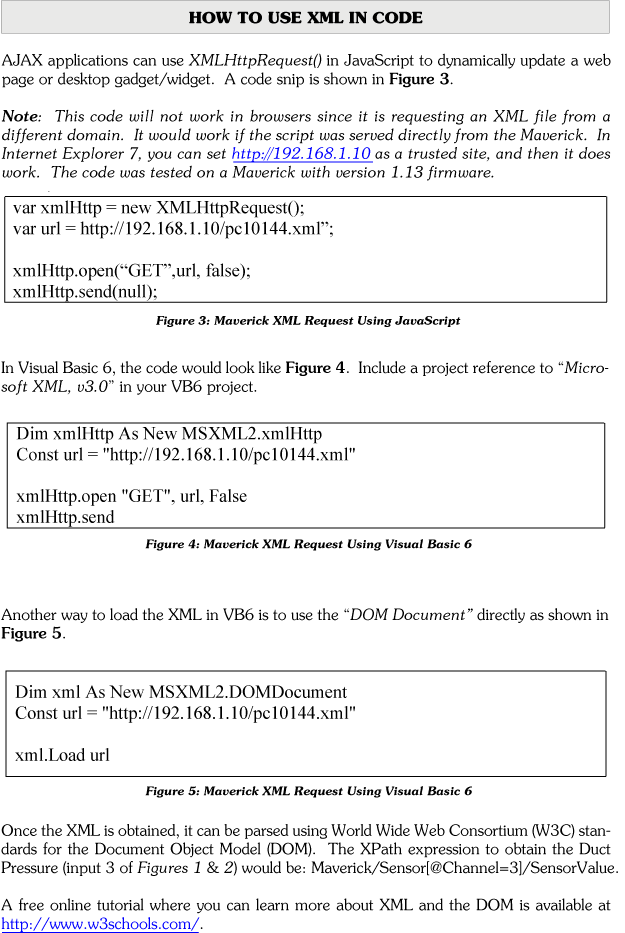 Parsing Maverick XML Data and Remotely Controlling Outputs page 6
